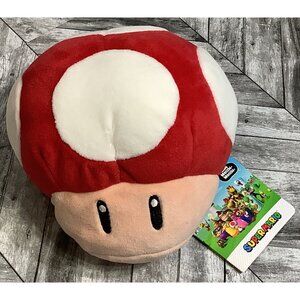 Mocchi Mocchi Super Mario Club Toad Mushroom Plush 12" Collectible Toy